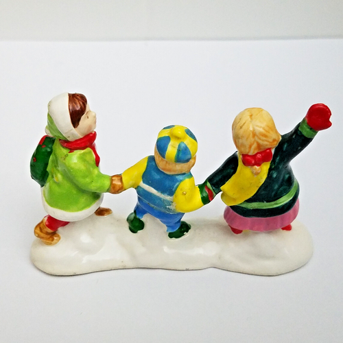 Dept 56 1992 Nanny And The Preschoolers The Original Snow Village #54305 Joyful - Picture 9 of 10