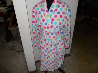 Women's Long Sleeve Bath Robe Bathrobe Wrap Tie Size Small Ladies Teens Comfy S