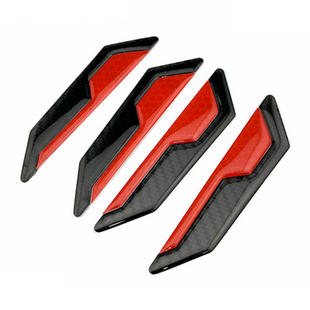 4Pcs/Set Car Door Edge Protector Sticker Reflective Strip Warning Anti-scratch