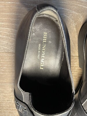 Bruno Magli Mens Black Loafers & Slip Ons Penny Shoes Black  display picture 2