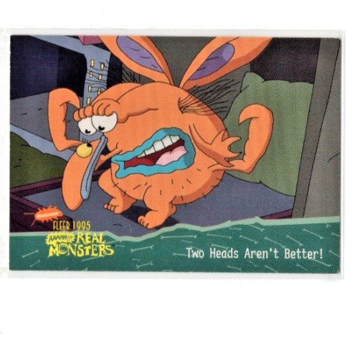 1995 Fleer AAAHH!! Real Monsters #33 - Two Heads Aren't Better! 2