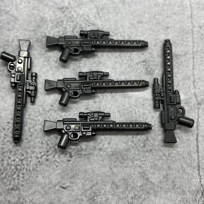 5pack SciFi Long Blaster rifle Weapons Accessories for Minifigures A15928