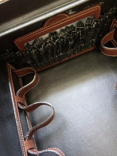 RARE Ghurka Marley Hodgson Derby Plaid Houndstooth No. 520 Train Case, MINT - Picture 12 of 13