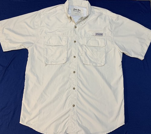 BIMINI BAY Outfitters Beige S/S Flip-up 