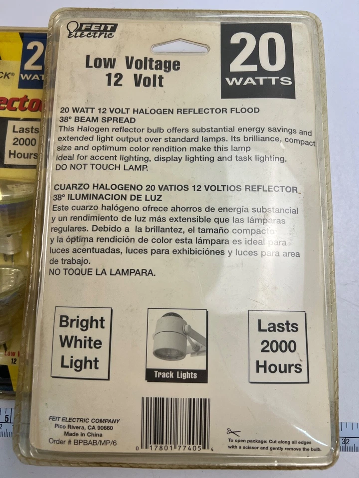 (12) Feit Electric 20 Watt 12 volt flood reflector BAB Light Bulbs - Image 3 of 3