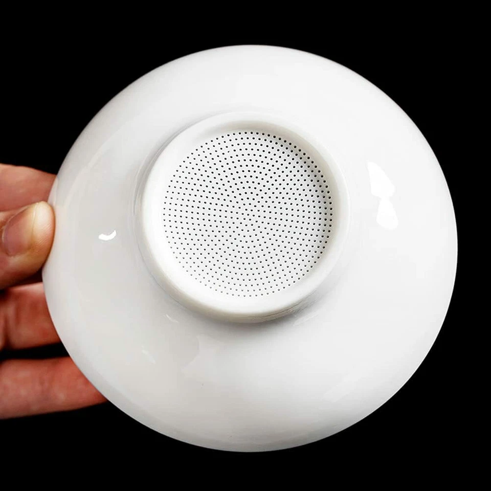 Chinese Traditional Ceramic Tea Strainer Filter Gongfu Teapot Cup Tea Set Decor - Image 4 of 4