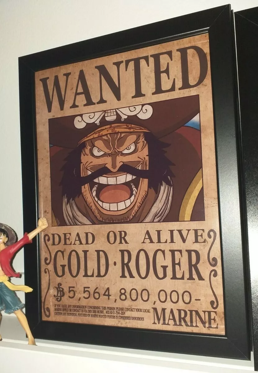 One Piece - Affiche Wanted Gold.D Roger