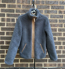 Faherty Ashbury Deep Pile Sherpa Fleece Jacket Women's Medium $198