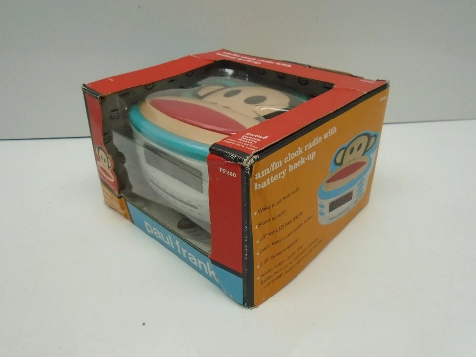 Paul Frank pf250 am/fm radio reloj de escritorio con batería de respaldo  Foto 3 de 4