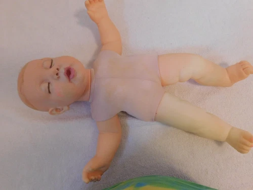 Real Baby Weighted Soft Body Marked 1984 J Turner 20" Hasbro Needs TLC
