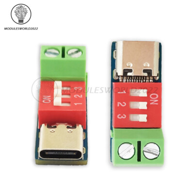 1-10PCS USB-C PD Trigger Board Module PD/QC Decoy Board Fast Charge USB Type-C