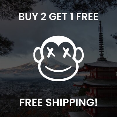 Monkey Sticker - Vinyl Car Decals sticker - Funny Window Decal JDM