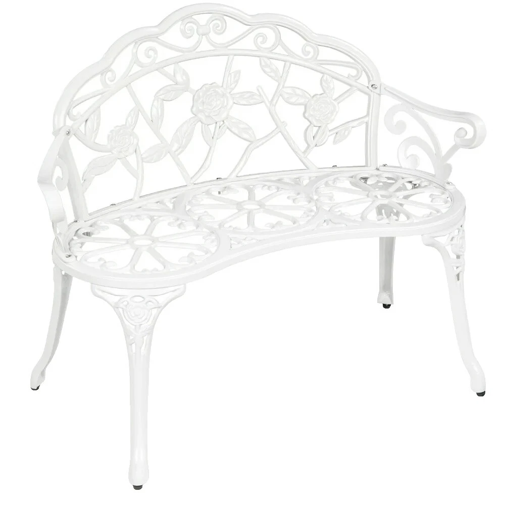 Sillas de patio de acero blanco