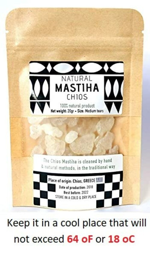 Chios Mastiha Gum - Hand-Cleaned Greek Mastic Tears for Culinary & Health Uses