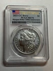 2021-CC Morgan Silver Dollar PCGS MS70 100th Anniversary