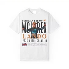 MCLAREN Lando Norris 2025 World Champion Racing Champion T-Shirt