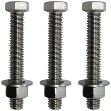 3/8 16 x 3 304STAINLESS STEEL BOLTS NUTS WASHERS 188 HEX HEAD Bolt 304 Grade