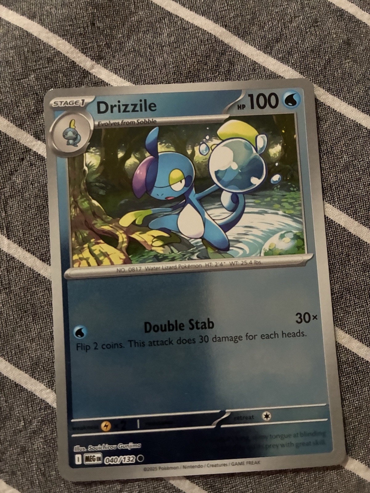 Drizzile 040/132 Pokemon Holo Rare Card Mega Evolutions