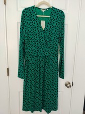 Boden Jersey Mock Wrap Midi Dress with Pocket...