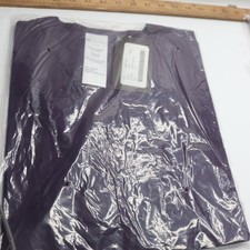 Harriton Scrubs Top Uniform Chest Pocket V Neck Purple Cotton Polyester XS