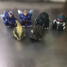 Godzilla Figure Set 6pcs Plastic Kaiju Monsters Collectible Toy Lot