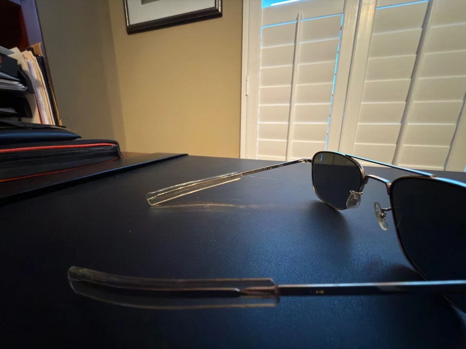 Gafas de sol FG-58 American Optical AO 5 1/2 piloto aviador con estuche original Foto 3 de 4