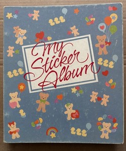 Vintage 80s Hallmark Sticker Book Album W/Stickers Scratch-n-Sniff  Fuzzy Unused