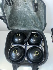 Thomas Taylor Lignoid  - Lawn Bowls Size 4 - Set Of 4 With Carry Bag Case
