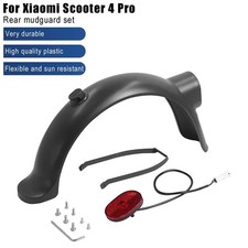 For Xiaomi 4 Pro Electric Scooter Rear Fender Mud Guard w/ Taillight Accessories