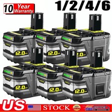 PACK 12.0Ah 18V Lithium-Ion For RYOBI P108 One Plus High Capacity Battery NEW