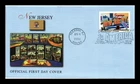 DR JIM STAMPS US COVER NEW JERSEY GREETINGS FROM AMERICA FDC FLEETWOOD