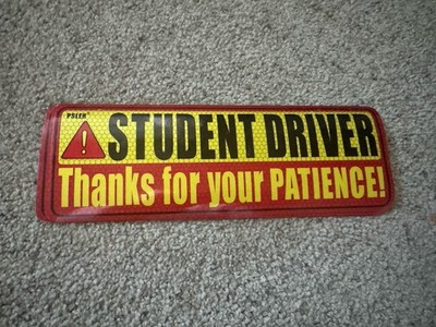 Student Driver Thanks For Your Patience Car Magnet - Set of 5