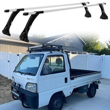 63 Rain Gutter Roof Rack Cross Bars Cargo Carrier For Honda Acty 1977-2021