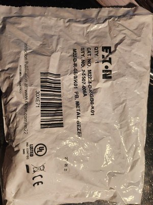 ''NEW''Eaton M22m-D-R-Gb0-K01 Flush Push Button Operator, 22 Mm, 1Nc, Red