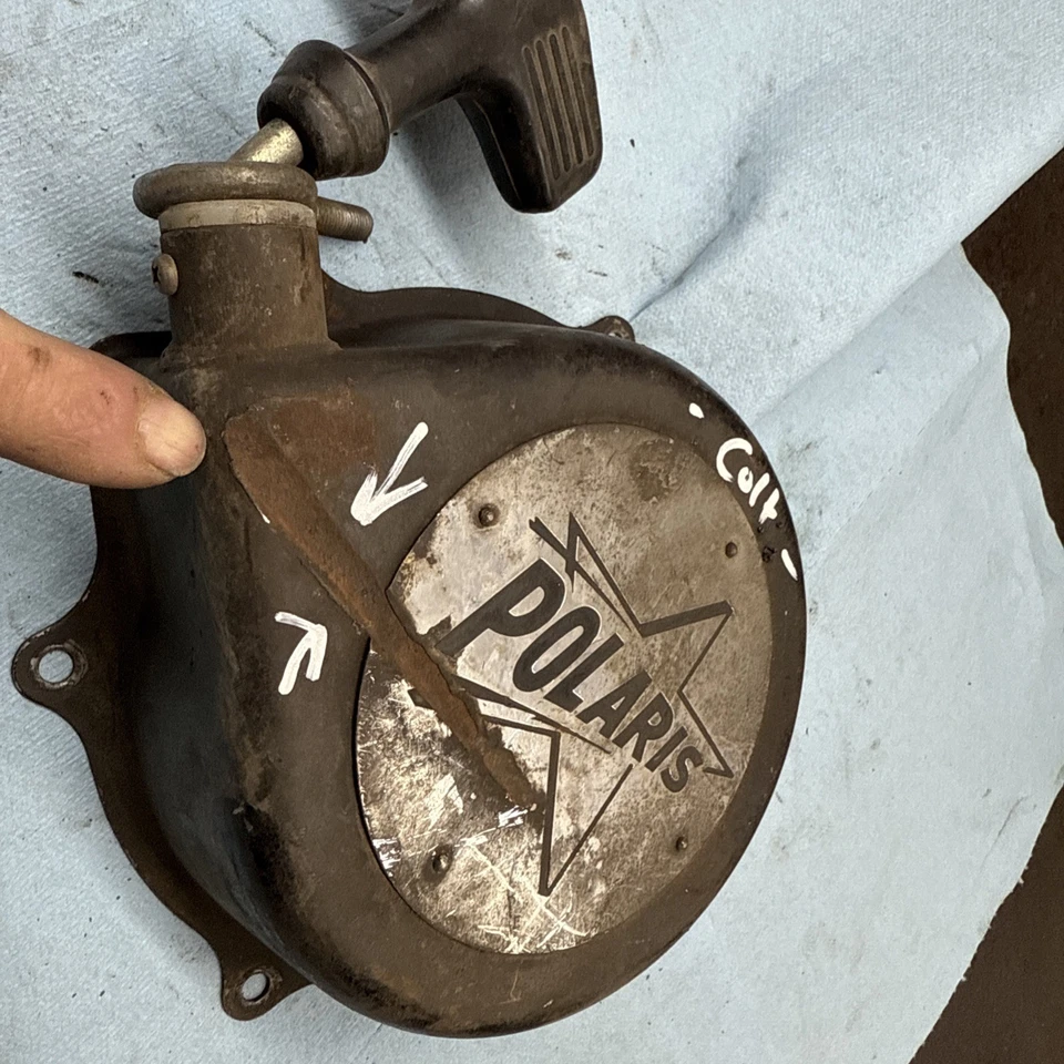 Moto de nieve vintage años 70 Polaris Colt 250 295 340 retroceso motor funciona Foto 2 de 4