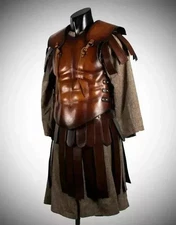Roman Leather Breastplate Muscle Body Armor Costume Cosplay