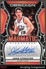 2024-25 Panini Obsidian Magmatic Signatures #17 John Stockton AUTO JAZZ 62/75
