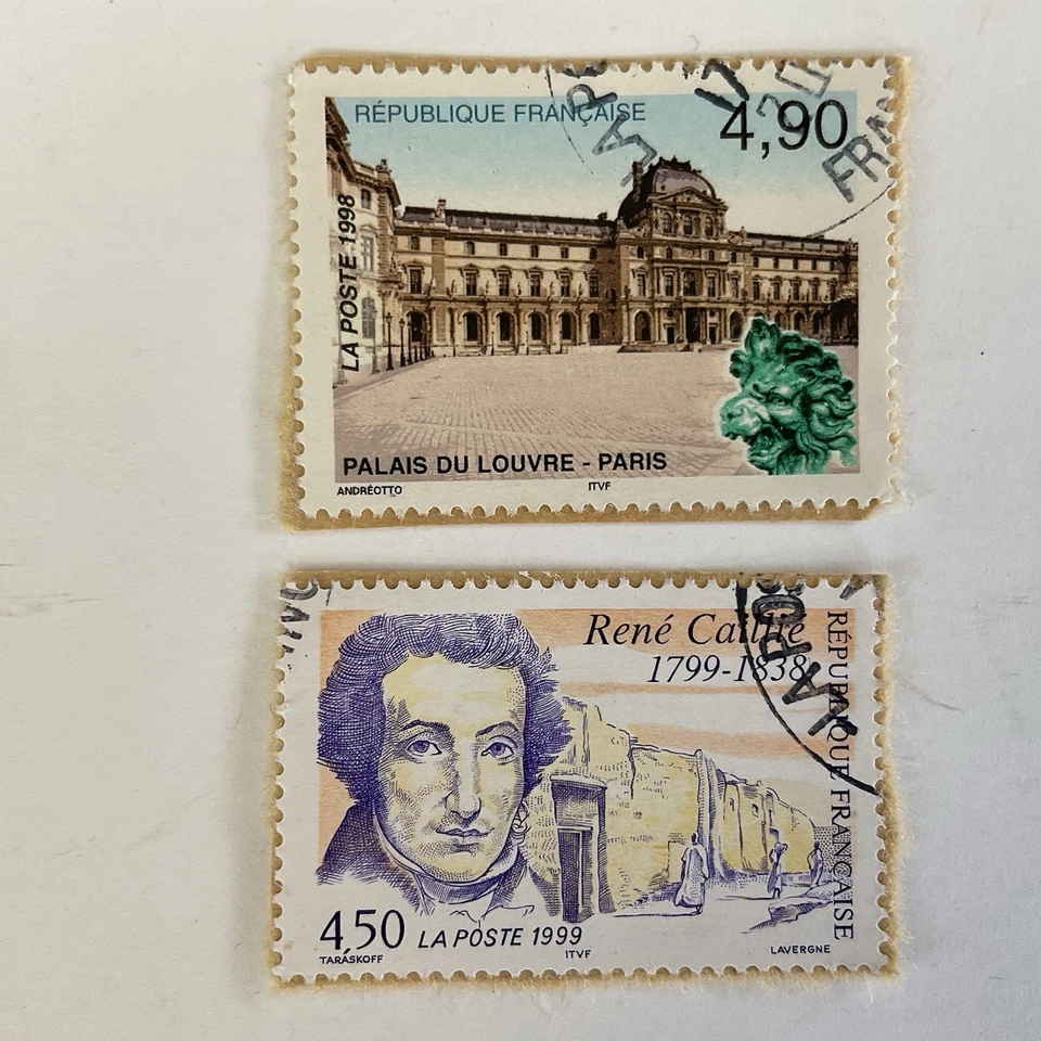 6 France stamps~1998-2018~Louvre~White polar bear sculpture~Meilleurs Voeux - Image 2 of 4