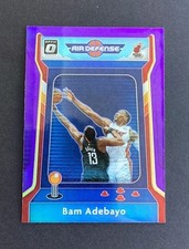 2020 Optic Bam Adebayo #2 Purple Prizm Air Defense Heat NM-MT+ Parallel + Insert