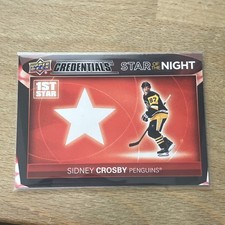 2021-22 Upper Deck Credentials Sidney Crosby Star of the Night: First Star #1S-3