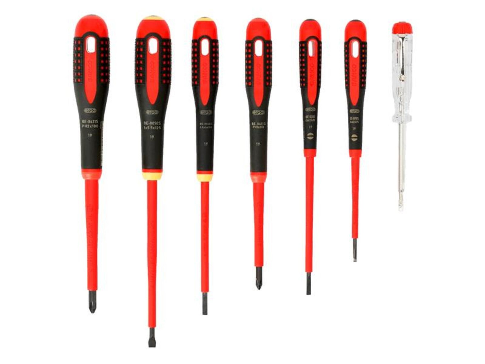 Bahco Black 7 Piece Be-9887S Ergo Vde Insulated Screwdriver Set - Image 4