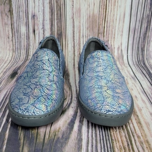 VIONIC Avery Pro Orthotic Blue Metallic Slip Resistant Slip On Sneakers New 7.5 - Picture 4 of 16