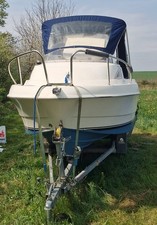 Motorboot Quicksilver Cabin 430 Yamaha 40 PS mit Trailer Kajütboot Motorboot