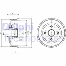 Tambour de frein Opel TIGRA