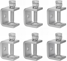 Stainless Steel Small C Clamp Set, 1 Inch Heavy Duty Metal C-Clamp, Mini Tiger C