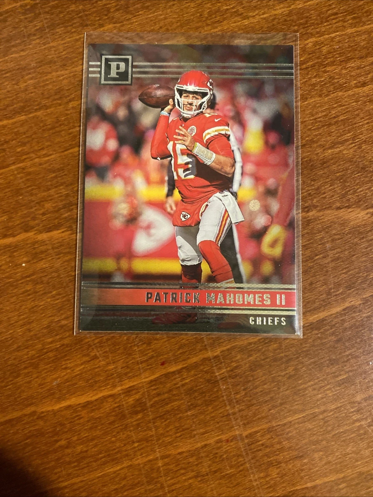 Patrick Mahomes trading card