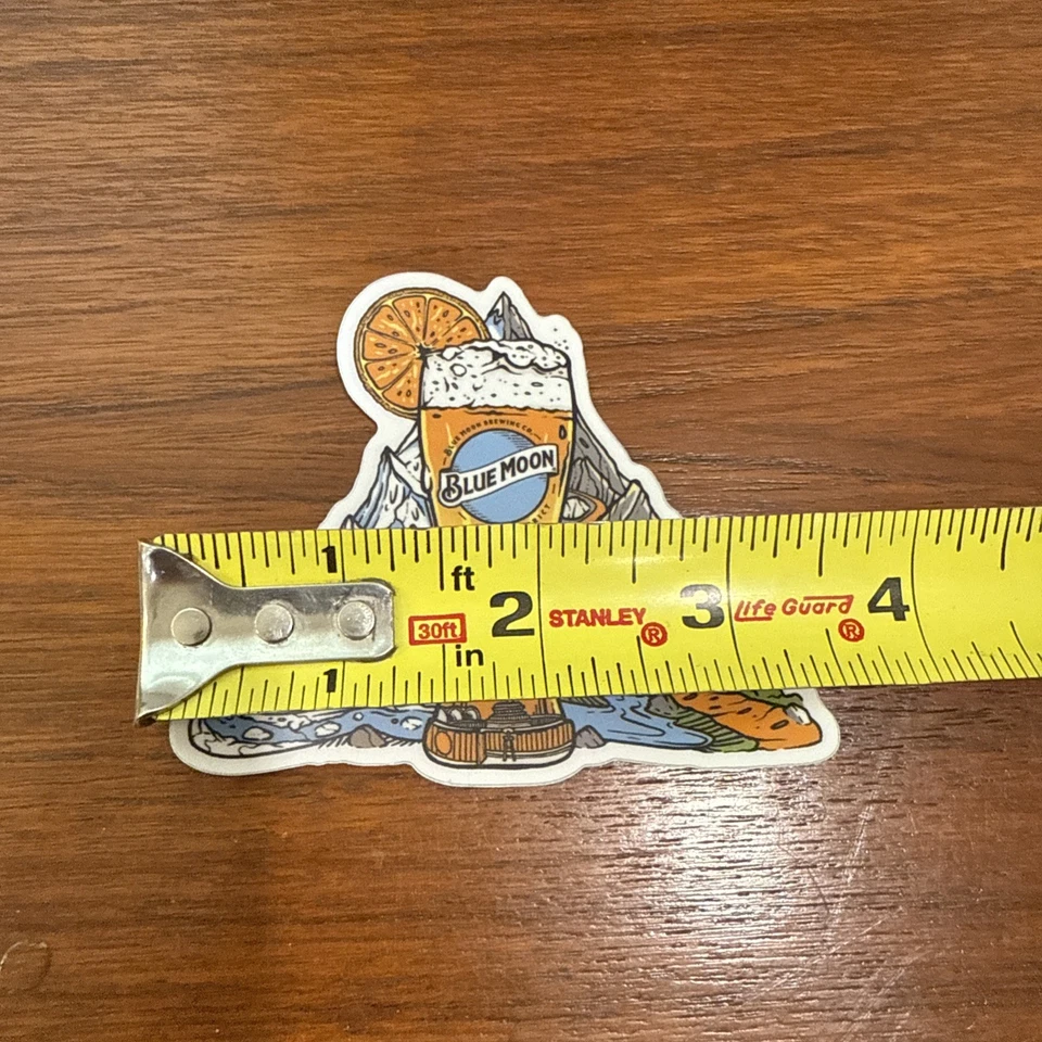 BLUE MOON Brewing Co. Mtn Sticker ~NEW! Craft Beer Brew Brewery Logo Decal - Image 2 of 3