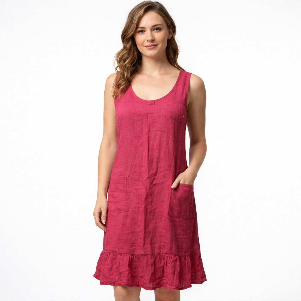 denim layered dress Denim Layered Ruffled Strapless Short Dress main image 1