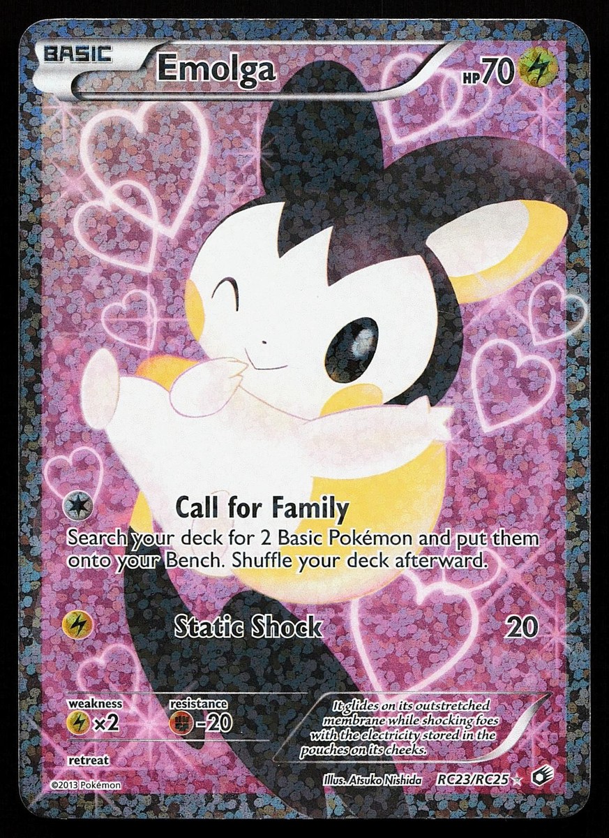 Emolga RC23/RC25 Holo Legendary Treasures Radiant Collection Pokemon Card