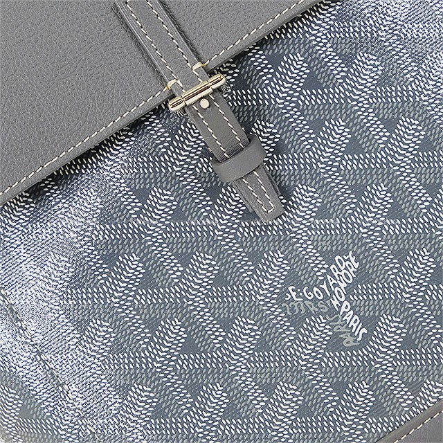 GOYARD Backpack Alpin Mini Grey PVC /Leather Silver HW Backpack